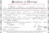 church wedding certificate