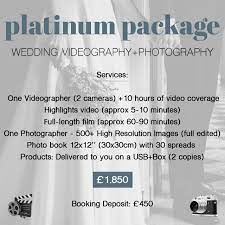 photography and videography packages