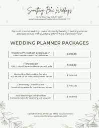wedding planner packages