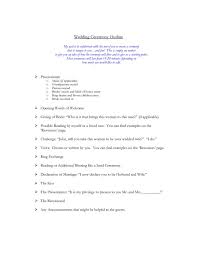 christian marriage ceremony outline