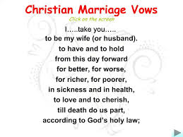 godly marriage vows