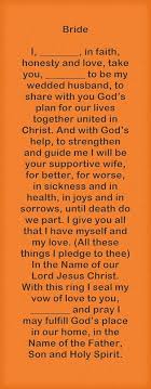 godly wedding vows