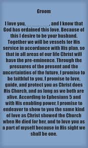 modern wedding vows christian