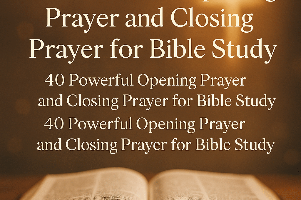 bible study on prayer