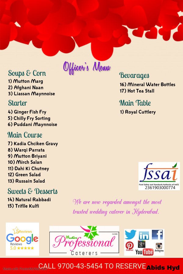 wedding catering cost