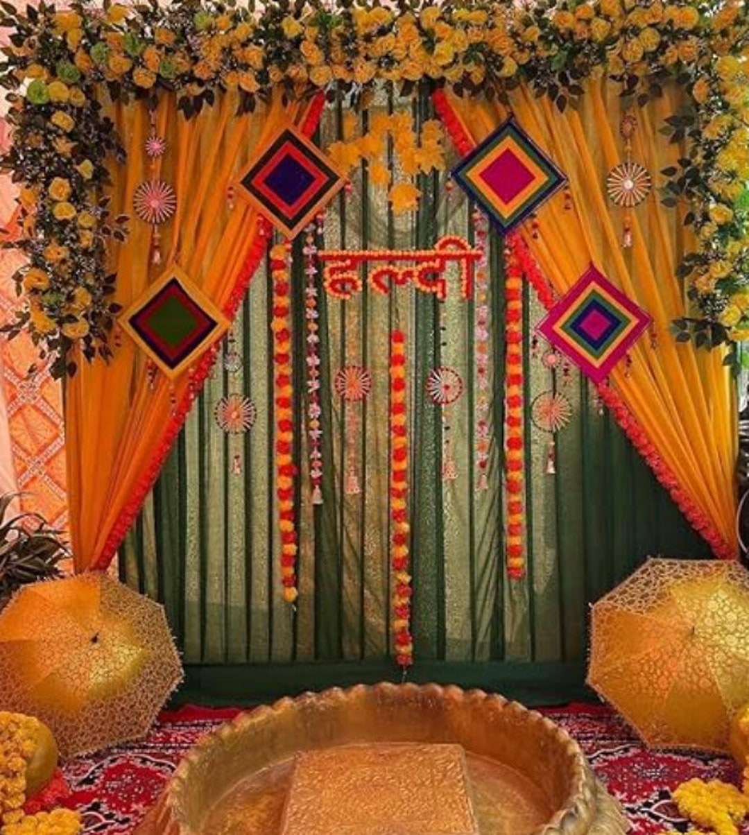 mehndi stage designs