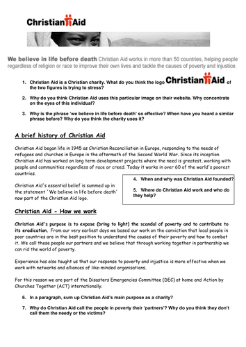 christian aid projects